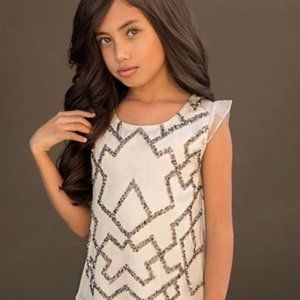 Joyfolie Girls Harper Beaded Top Size 6